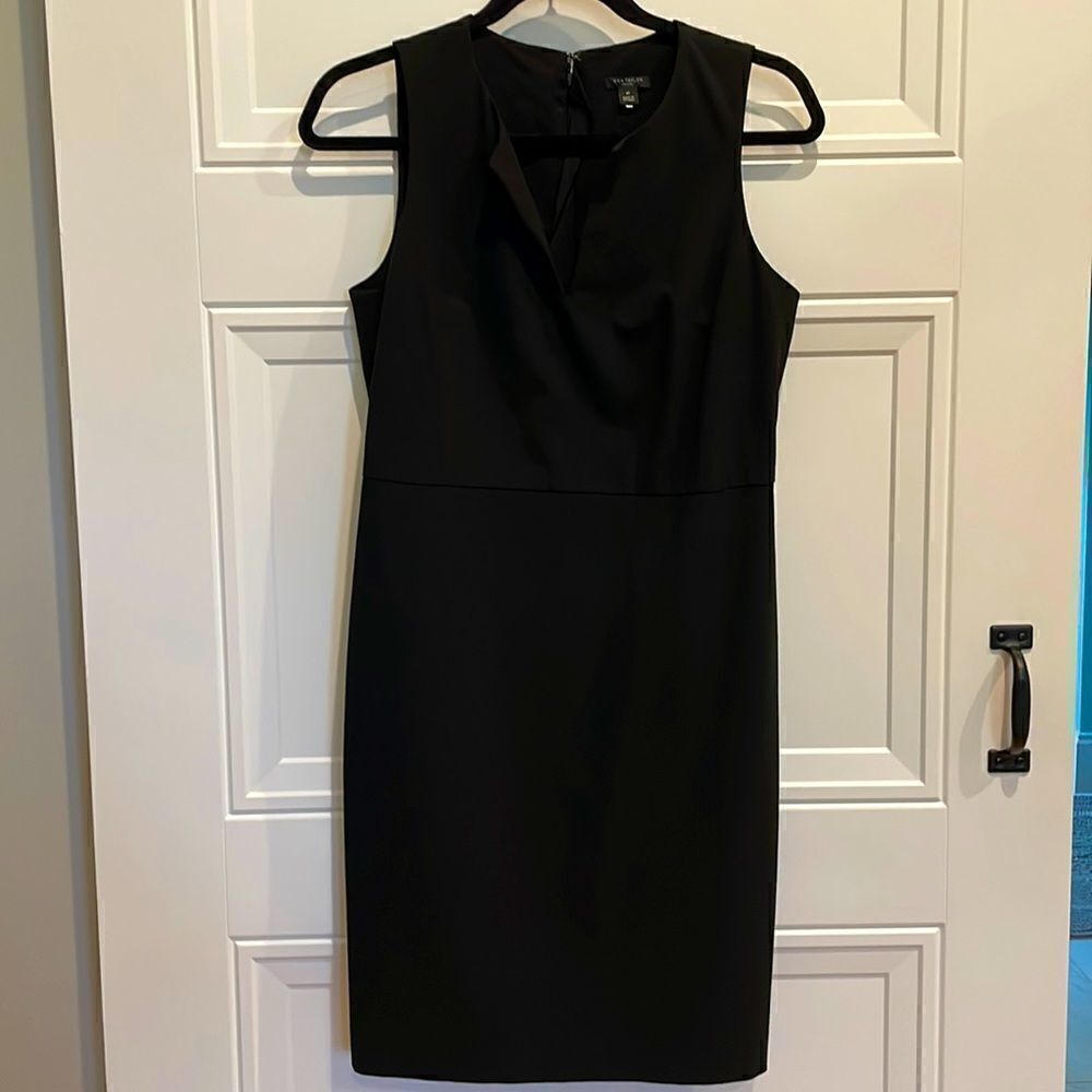Ann Taylor Career Black Sheath Dress